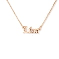 thumbnail image 2 of Collar del Zodiaco Minnieouse con Letra inglesa en oro rosa Libra, 2 of 6
