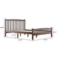thumbnail image 4 of UBesGoo Wood Platform Bed with Headboard And Footboard,Walnut Queen, 4 of 6