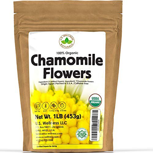 Chamomile Tea 1LB (16Oz) 100 CERTIFIED Organic (USDA seal) Chamomile