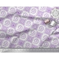 thumbnail image 3 of Soimoi Purple Heavy Satin Fabric African Tribal Print Fabric by the Yard 54 Inch Wide, 3 of 3