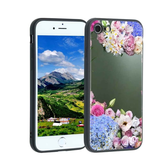 Flowers-s Phone Case, Degined for iPhone SE 2020 Case Men Women, Flexible Silicone Shockproof Case for iPhone SE 2020
