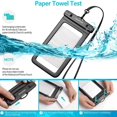 thumbnail image 4 of Bolsa impermeable para teléfono móvil, funda impermeable para teléfono móvil, para nadar, para llevar, para colgar en el cuello, bolsa para teléfono móvil con pantalla táctil, bolsa para teléfono, 4 of 4