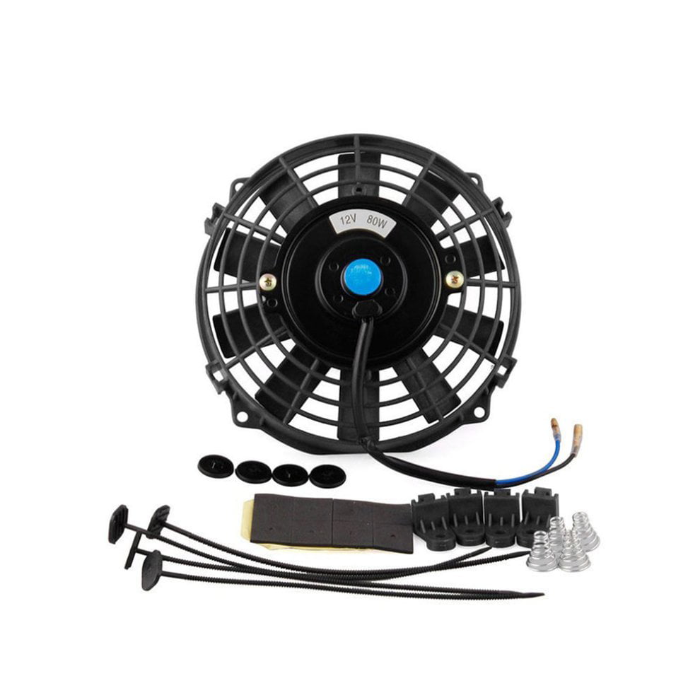 Convenient Lightweight Black Slim Fan Push Pull Electric Radiator Cooling Fan Mounting Kit SparY Electric Fan Mounting Kit 