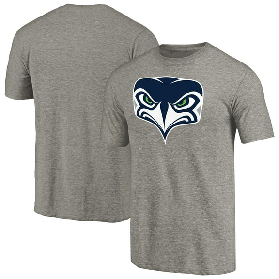 Men's Ash Seattle Seahawks Alternate Team Logo Gear Tri-Blend T-Shirt