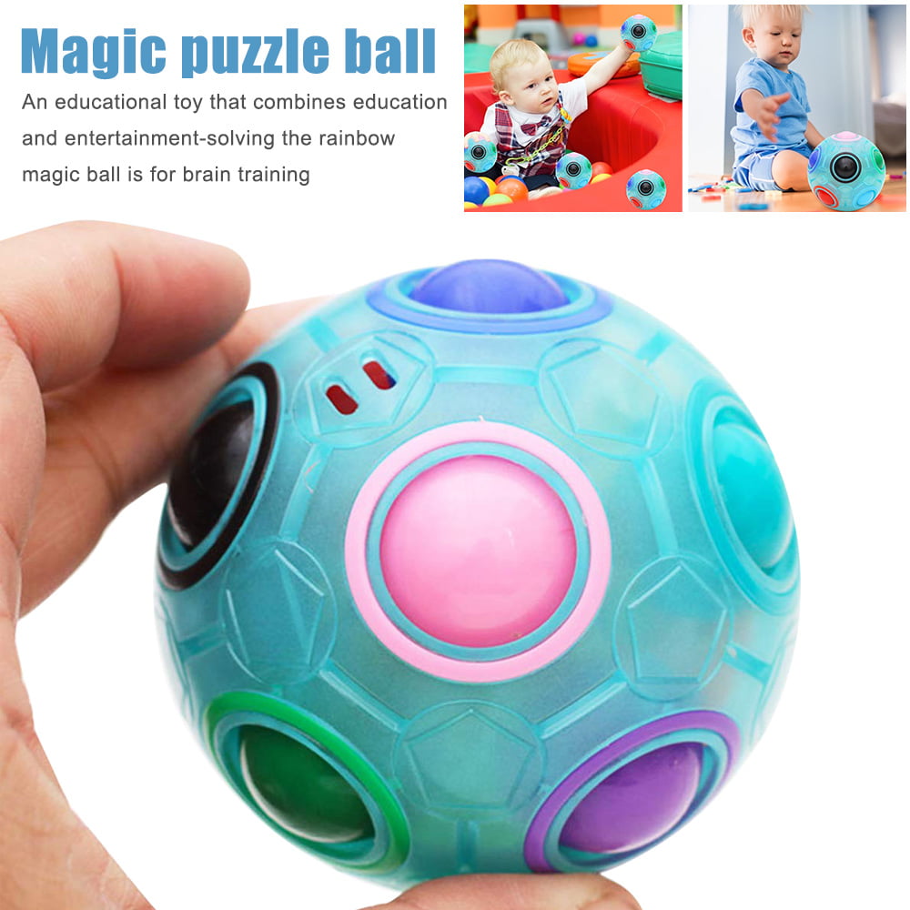 Rainbow Magic Ball Educational Cube Puzzle Twist Gift Intelligence Toys Speed 