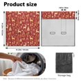 thumbnail image 7 of Xoenoiee Deer Snowman Candy Snowflake Pattern Car Seat Cover for Back Seat, Waterproof Rear Bench Towel Seat Covers Christmas Decoration Non-Slip Rear Seat Protector Car Interior Accessories for Dogs, 7 of 7