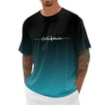 thumbnail image 2 of California Graphic Tees for Men 2026 Summer Casual Short Sleeve Crewneck Gradient Color T Shirts Streetwear, 2 of 5