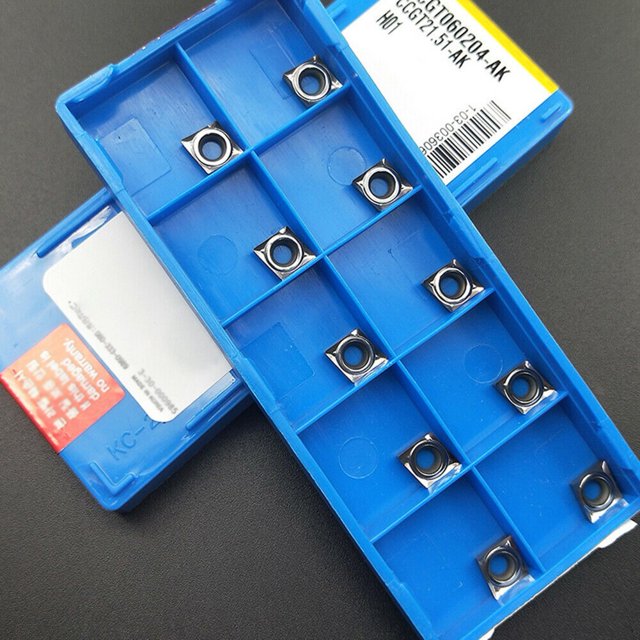 Lefu CCGT060204-AK H01 CCGT21.51 Carbide inserts Cutter blade CCMT0602 for Aluminum