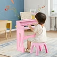 thumbnail image 2 of Gymax 37-Key Music Piano Keyboard Kids Learning Toy Instrument w/ Microphone Pink, 2 of 10