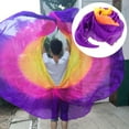 thumbnail image 3 of Bufanda de danza del vientre Macarena seda ligera multicolor, 3 of 8