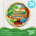 thumbnail image 3 of Dinosaur Birthday Party Supplies Tableware Deluxe Set for 24 Guests, 3 of 8
