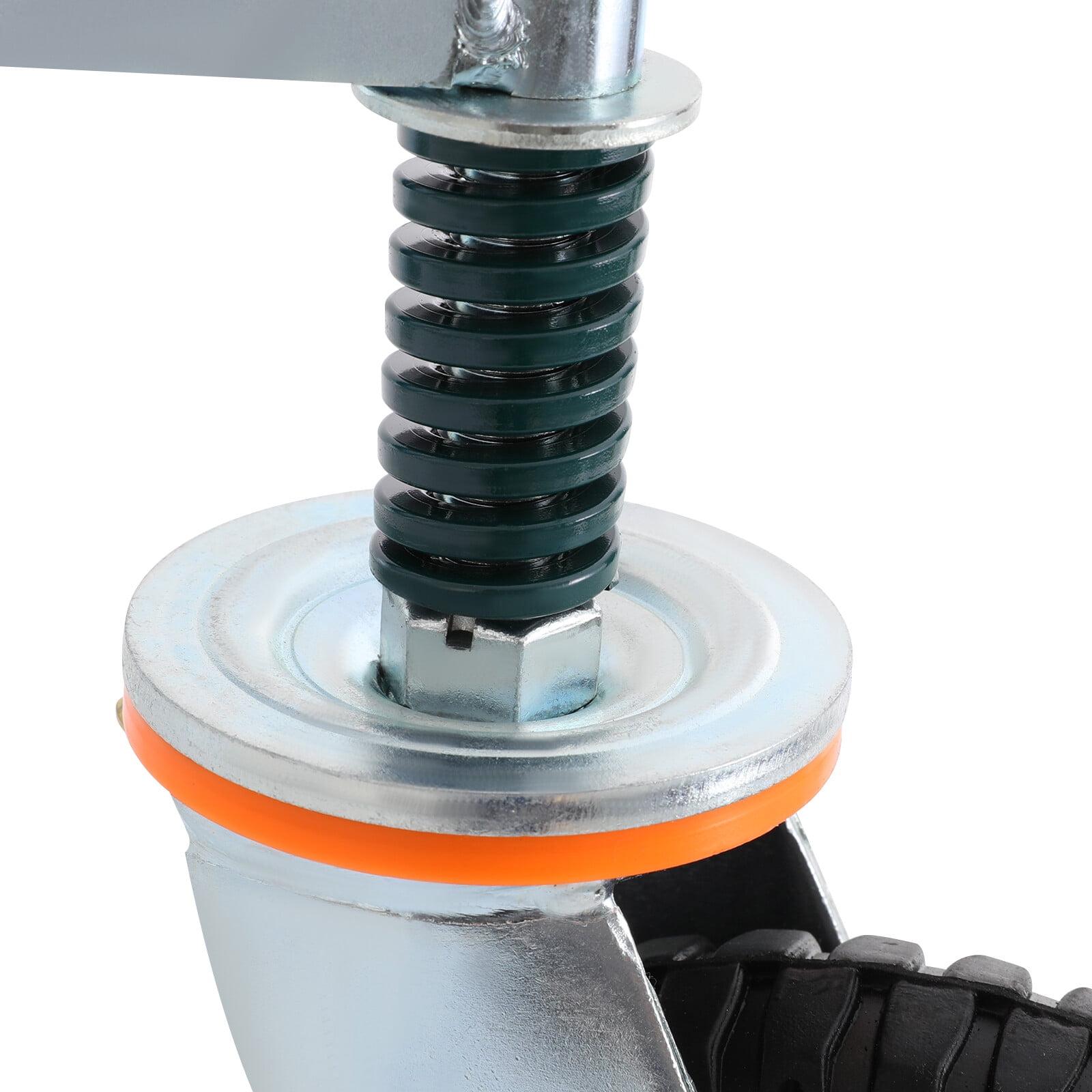 DENEST 8" Heavy Duty Gate Caster 360 Degree Rotation Spring Shock Absorption Gate Wheel 300kg Load Capacity