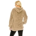 thumbnail image 4 of Haute Edition Women's Colorblock and Solid 1/4 Zip Sherpa Hoodie, 4 of 4