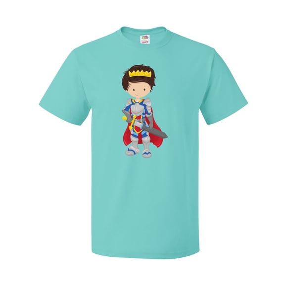Inktastic Boy Prince, Knight In Shining Armor, Brown Hair T-Shirt