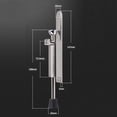 thumbnail image 3 of Tope de puerta de goma blanda de alta resistencia, soporte de puerta de aleación de zinc, tope de puerta accionado con pie con accesorios de tornillo, 3 of 5