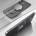 thumbnail image 6 of for iPhone 12 Pro Max Case with Invisible Magnetic Ring Stand, Compatible with Magsafe, Military-Grade Drop Protection, Frosted Back, Slim Fit for iPhone 12 Pro Max Phone Case 6.7", Silver, 6 of 10
