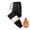 Black, variant on Fleece Thermal Pants Unisex Waterproof Windproof with Zipper Pockets Lined Lightweight Warm Pants Soft Black,Size L