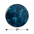 thumbnail image 3 of Wolf Howl Howling Blue Moon Wolves Kitchen Refrigerator Locker Button Magnet, 3 of 6
