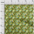 thumbnail image 2 of oneOone Cotton Flex Yellow Fabric Geometric Sewing Material Print Fabric By The Yard 40 Inch Wide, 2 of 4