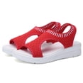 thumbnail image 4 of Nuevas sandalias de boca de pez, sandalias deportivas de cuña voladora de gran tamaño para mujer, sandalias informales de suela gruesa para mujer Wmkox8yii  nm1944, 4 of 8