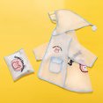 thumbnail image 2 of IVEYRTF Kids Clear Print Raincoat Durable Lightweight Windproof Waterproof with Enhanced Visibility for Rainy Day Activities Comfort Fit Fun Pattern Outerwear(Light Blue,M), 2 of 3