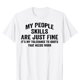 thumbnail image 5 of Camisetas divertidas con humor autista, de algodón suave, unisex, cuello redondo, talla UE, Rizz Em With The Tism., 5 of 7