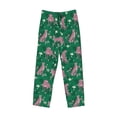 thumbnail image 4 of Goofa Tropical Leopard Printed Soft Pajama Pants for Men, Wide Leg Comfy Casual Lounge Yoga Pants-Small, 4 of 9