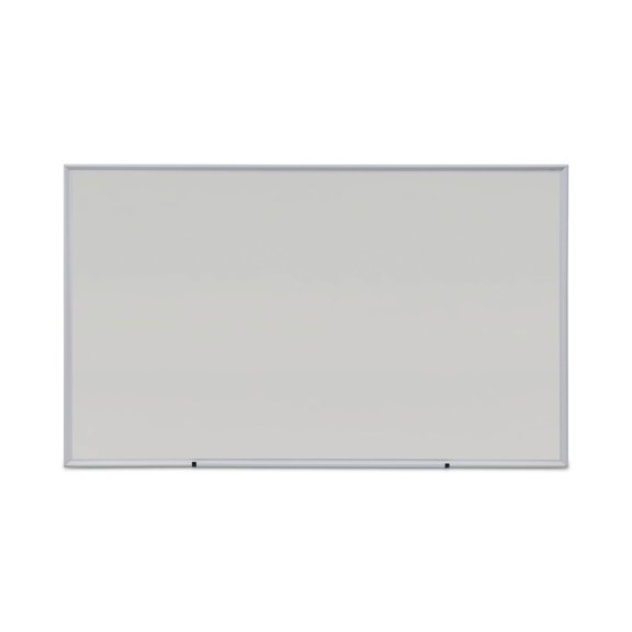 Deluxe Melamine Dry Erase Board, 60 x 36, Melamine White Surface, Silver Anodized Aluminum Frame