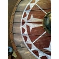 thumbnail image 2 of Viking Shield Medieval Battle-Ready Shield Wooden Shield Home Decoration Item 24 Inch, 2 of 2