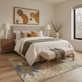 thumbnail image 2 of KUETH 8'X10' Vintage Floral Area Rugs Machine Washable Rugs for Living Room, Non Slip Flat Pile Rug with Rubber Backing, Boho Rug for Entryway Bedroom Dining Room Home Office, 2 of 3
