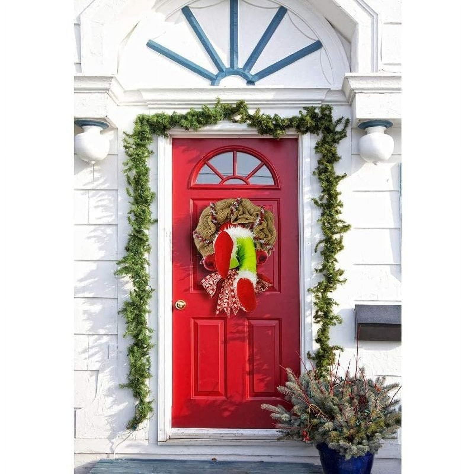 Couronne De Noël Grinch, Noël Grinch, Couronne De Noël Couronne De Grinch Pour Porte D'entrée, Couronnes De Grinch, Décorations Grinch Pour Porte - Canada