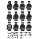 thumbnail image 4 of Pack de 24 Figuras de Acción de Bloques de Construcción con Equipo Militar, Juguetes de ABS para Niños, 4 of 6