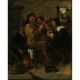 thumbnail image 3 of Adriaen Brouwer 15x18 Black Modern Framed Museum Art Print Titled - The Smokers (ca. 1636), 3 of 5