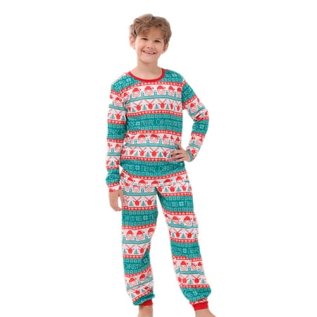 

Fanxing Clearance Deals Christmas Pajamas for Family 2022 Crewneck Shirts Cute Elk Jammies Pants Xmas Clothes for Teens Womens Mens