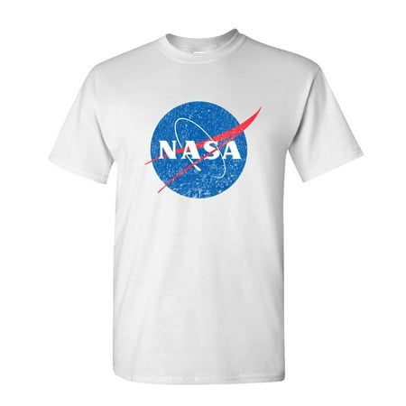 NASA retro logo vintage look space 80's - Mens Cotton (Best Retro T Shirts)
