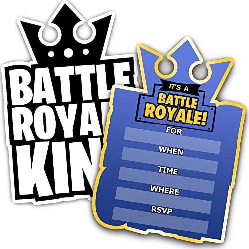 30 Gaming Party Invitations Card with Envelopes - Double Sided - Video Game Invitations - Game Party Supplies