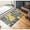 Yellow, variant on GLORY RUGS Area Rug Modern 5x7 Red Soft Hand Carved Contemporary Floor Carpet with Premium Fluffy Texture for Indoor Living Dining Room and Bedroom Area