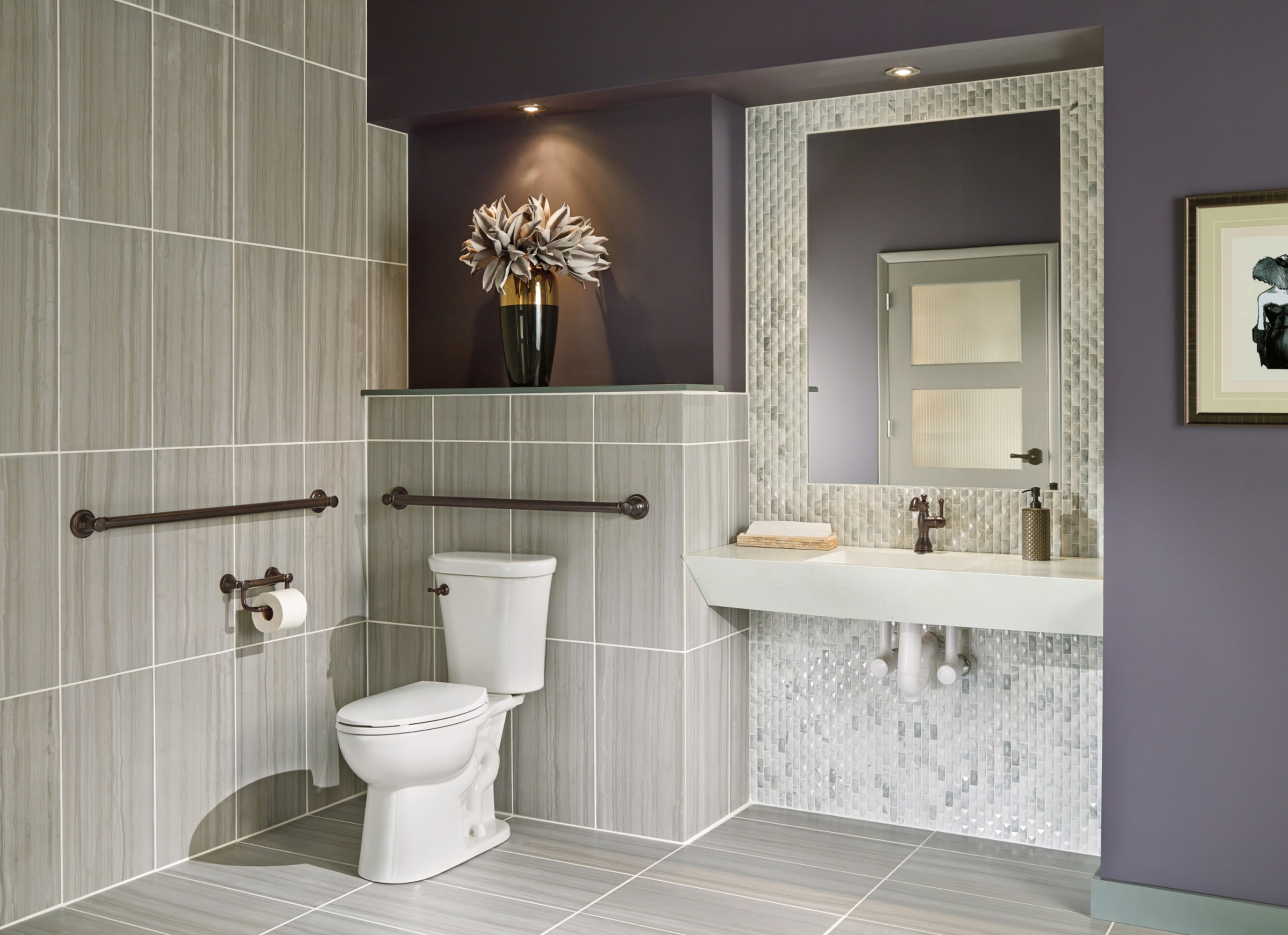 デルタ41350?Decor Assist Pivotingティッシュホルダー、 4.25 x 5.38 x 6.00 inches デルタ41350?Decor Assist Pivotingティッシュホルダー、 4.25 x 5.38