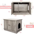 thumbnail image 7 of Cat Litter Box Enclosure, Litter Box Bench for Cleaning, Hidden Wooden Cat House Furniture, Side Entry cat Litter Box Extra Large for Most of Cat Indoor Living Room, Bedroom, 7 of 7