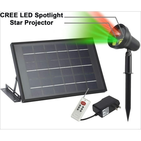 Solar Powered Star Projector Cree Led Spotlight Huge Solar Powered Star Projector Cree Led Spotlight Huge Battery