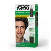 Just For Men Shampoo-in Hair Dye for Men, H-50 Darkest Brown