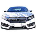 thumbnail image 2 of Ikon Motorsports Compatible with 16-18 Honda Civic 10th Gen Style Front Bumper Lip Black PU, 2 of 3