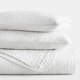 thumbnail image 2 of Juego de Edredón Resistente a las Arrugas para Todas las Estaciones, Colcha Blanca Cosida Floral para Ropa de Cama Tamaño King de Comfort Canopy, 2 of 10