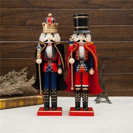 

Chicmine Nutcracker Puppet Fairy Tale Shape Stable Base Burr Free Christmas Mini King Nutcracker Toy for Home