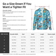thumbnail image 5 of Gaeub Rooster And Chickens Men's and Women's UPF 50+ Long-Sleeved Sun Protection Clothing, Fishing Shirt Long Sleeve Zip-Large, 5 of 7