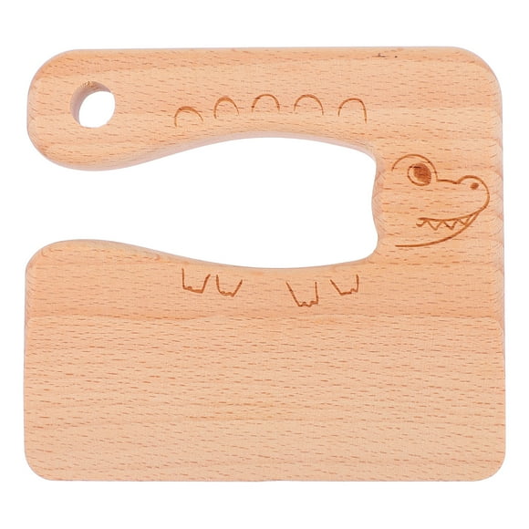 Shisuyan Childrens Cooking Tools Wooden Cutter Wood 1Set 4.13in x 3.73in x 0.59in