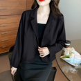 thumbnail image 2 of khaki Small Suit Jacket Women‘s Spring and Autumn 2024 New Korean Style All-match Design Sense Small Short Top, 2 of 7