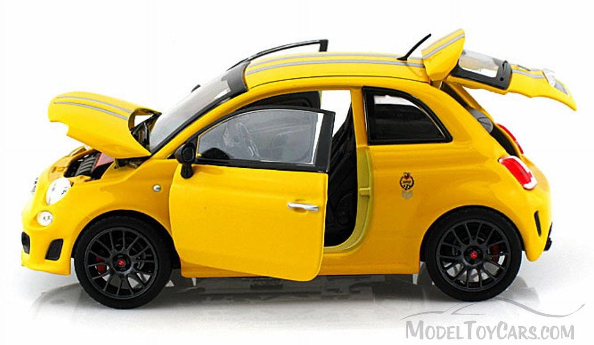 Fiat Abarth 695 Ferrari Tribute Yellow 1/24 Diecast Car Model by