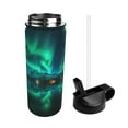thumbnail image 2 of Yiaed Northern Lights Print Water Bottle with Straw Lid, Stainless Steel Double Wall Insulated Water Bottle | Leak-Proof and Spill-Proof Water Bottle, 2 of 8