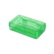 thumbnail image 2 of Naiovety Estuche para lápices de plástico transparente con brillo nacarado, caja de papelería de gran capacidad, tapa hermética a presión, Almacenamiento y organización del hogar Verde, 2 of 6